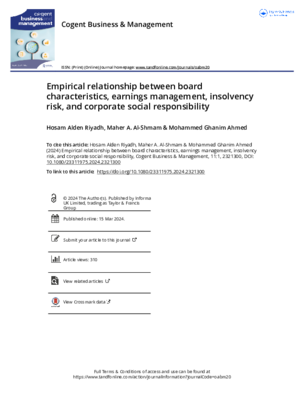 Empirical relationship between board characteristics  earnings management  insolvency risk  and corporate social responsibility.pdf