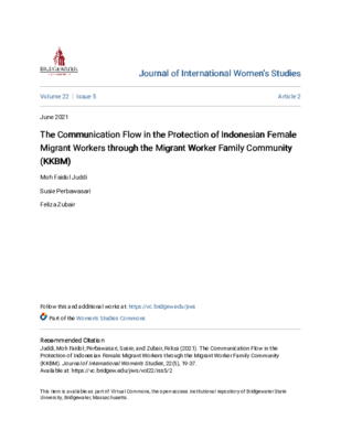 Communication Flow in the Protection of Indonesian Female Migrant Workers through the Migrant Worker Family Community (KKBM).pdf