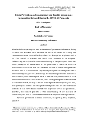 Public Perception on Transparency and Trust in Government Information Released During the COVID-19 Pandemic.pdf